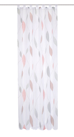 Schlaufenschal Paolo Voile rot BxH 140x225/245cm