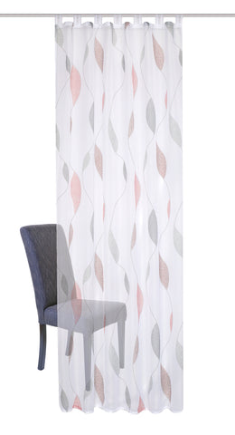 Schlaufenschal Paolo Voile rot BxH 140x225/245cm