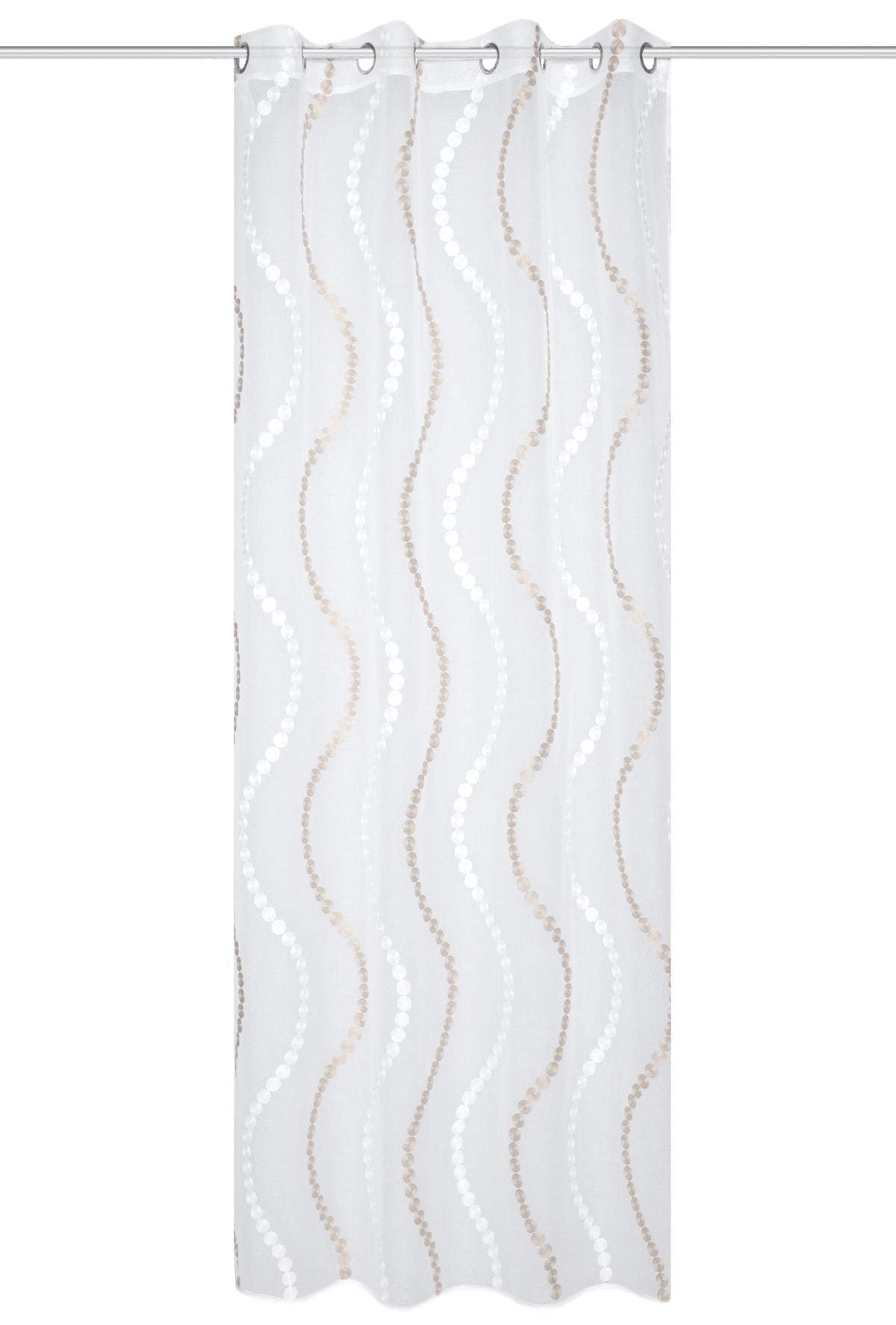 Ösenschal "Alavaro" beige BxH 140x245cm