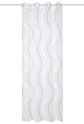 Ösenschal "Alavaro" beige BxH 140x245cm
