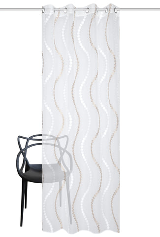 Ösenschal "Alavaro" beige BxH 140x245cm