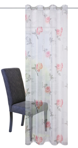 Ösenschal Rose rosé BxH 140x245cm