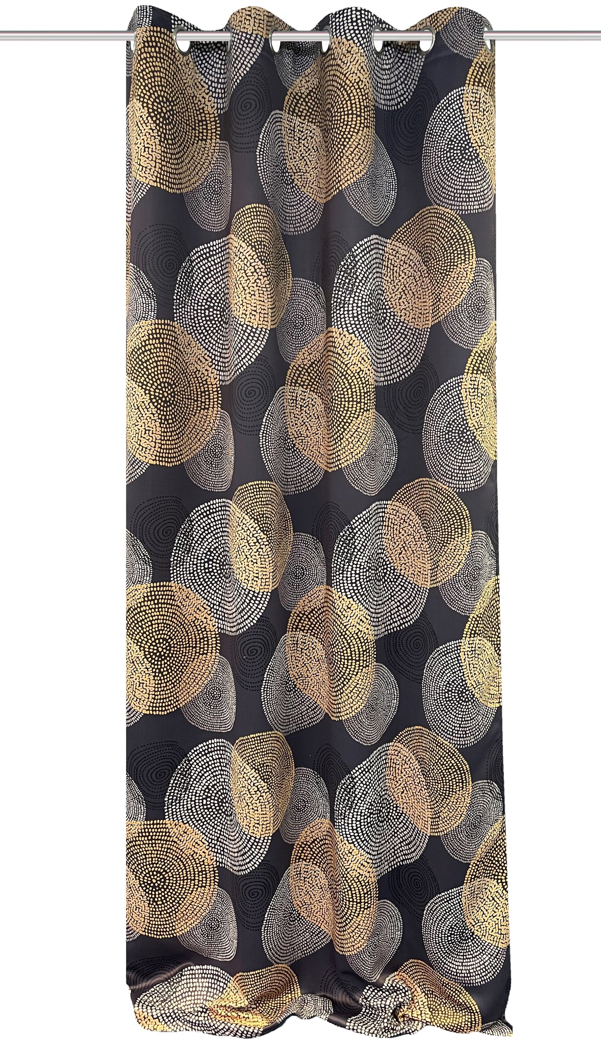 Ösenschal Ginny anthrazit BxH 135x245cm Verdunkelungsvorhang bedruckt
