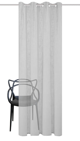 Ösenschal "Softy" Leinen grau BxH 140x160/225/245cm