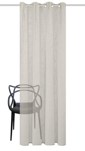 Ösenschal "Softy" Leinen taupe BxH 140x160/225/245cm