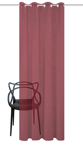 Ösenschal "Softy" Leinen beere BxH 140x160/225/245cm