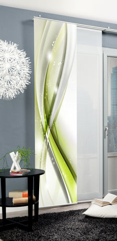 Flächenvorhang Gliwe apfelgrün BxH 60x245cm