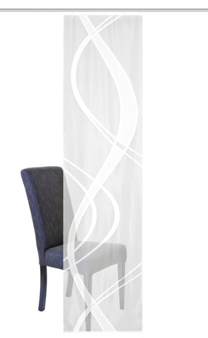 Schiebevorhang "Tibaso" Welle Jacquard transparent BxH 57x245cm