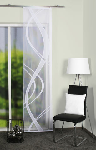 Schiebevorhang "Tibaso" Welle Jacquard transparent BxH 57x245cm