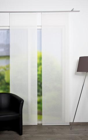 Flächenvorhang Home in Green Romulus weiss BxH 60x245cm