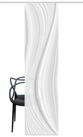 Flächenvorhang Laurina grau BxH 60x245cm