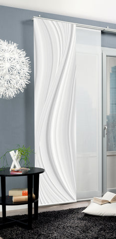 Flächenvorhang Laurina grau BxH 60x245cm