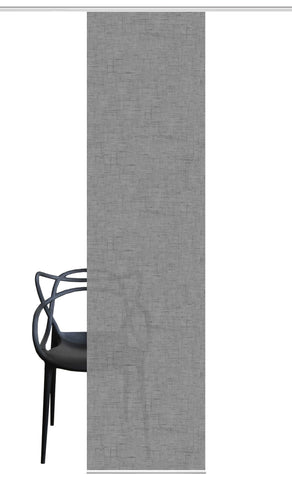 Flächenvorhang Pive grau BxH 60x245cm