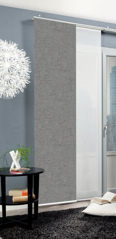 Flächenvorhang Pive grau BxH 60x245cm