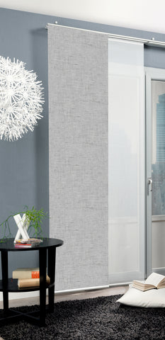 Flächenvorhang Pive silber BxH 60x245cm