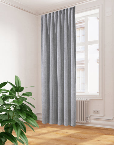 Fertigschal "Eilika" grau BxH 135x300cm extra hoch
