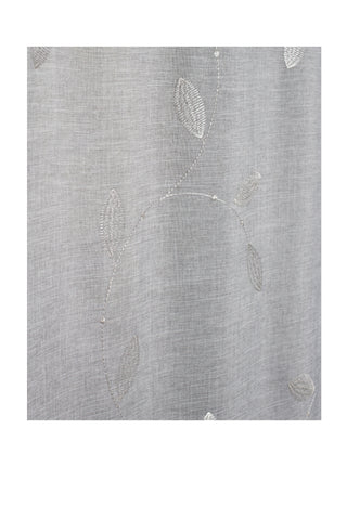 Fertigschal "Foglio" Leinenoptik grau BxH 140x245cm
