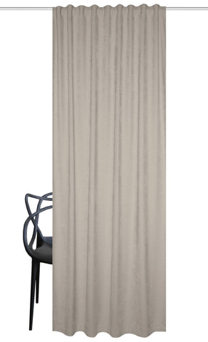 Fertigschal "Wolly" Chenille taupe BxH 135x245cm