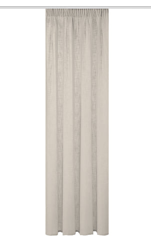 Fertigschal "Softy" Leinen taupe BxH 140x160/225/245cm
