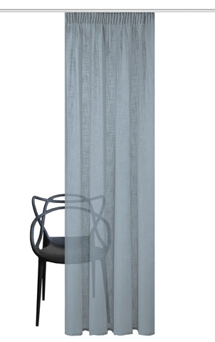 Fertigschal "Softy" Leinen rauchblau BxH 140x160/225/245cm