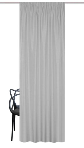 Thermoschal "Pellu" Chenille grau BXH 135x245cm