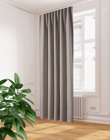 Fertigschal "Hadina" taupe BxH 140x300cm extra hoch