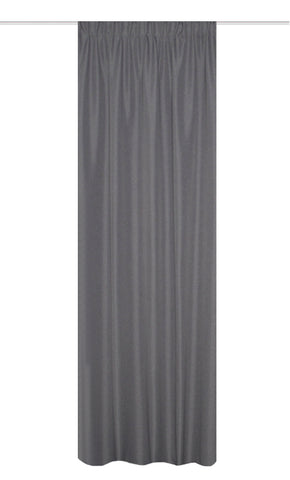 Kombibandschal aus Thermostoff grau BxH 135x245cm
