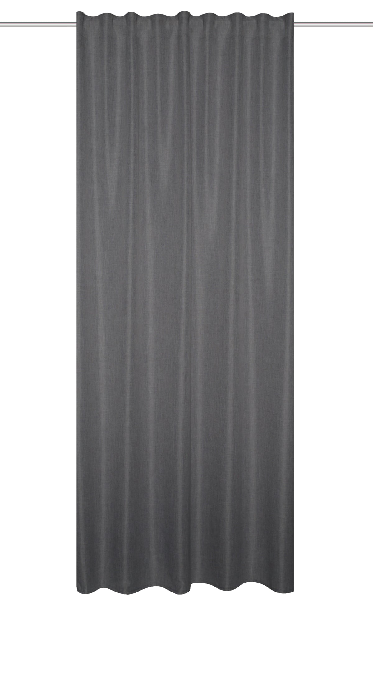 Fertigschal "Oxford" Leinenoptik anthrazit BxH 135x225/245cm