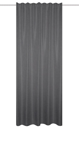 Fertigschal "Oxford" Leinenoptik anthrazit BxH 135x225/245cm