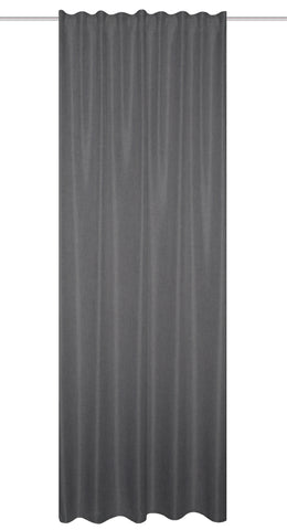 Fertigschal "Oxford" Leinenoptik anthrazit BxH 135x225/245cm
