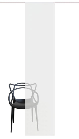 Schiebevorhang "Benedikt" Effekt Voile uni wollweiß BxH 60x245cm