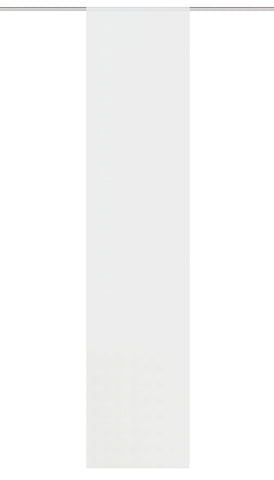 Schiebevorhang "Benedikt" Effekt Voile uni wollweiß BxH 60x245cm
