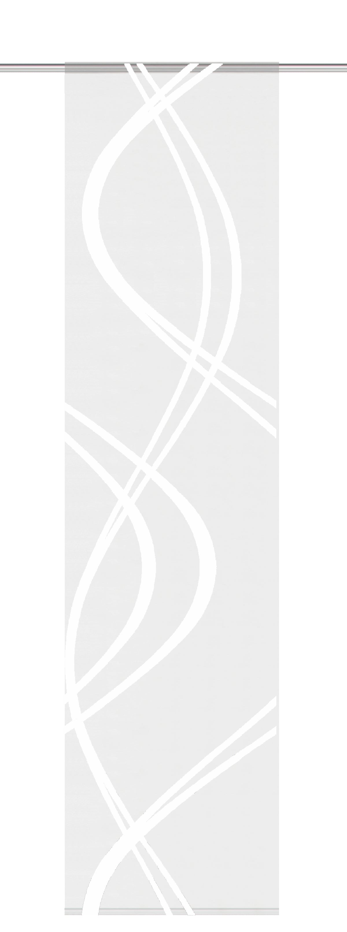 Schiebevorhang "Tiberio" wollweiß Dekostoff Scherli BxH 60x245cm