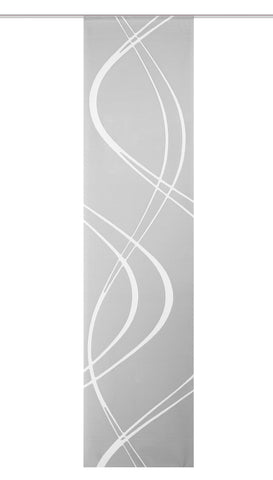 Schiebevorhang "Tiberio" grau Dekostoff Scherli BxH 60x245cm