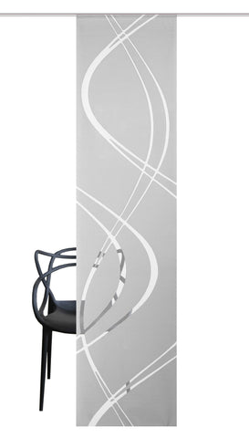 Schiebevorhang "Tiberio" grau Dekostoff Scherli BxH 60x245cm
