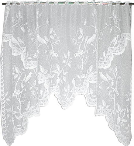Bistro M Bogen Scheibengardine 2323 weiß 105x150cm