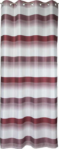 Ösenschal Deko Querstreifen rot bordeaux 140x245cm 2421