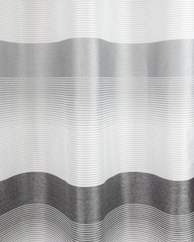 Ösenschal Deko Querstreifen anthrazit grau 140x245cm 2421