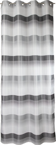Ösenschal Deko Querstreifen anthrazit grau 140x245cm 2421