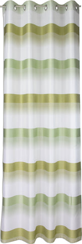 Ösenschal Deko Querstreifen grün 140x245cm 2421