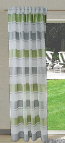 Schlaufenschal 2516 Streifen Quer 140x245 cm grün