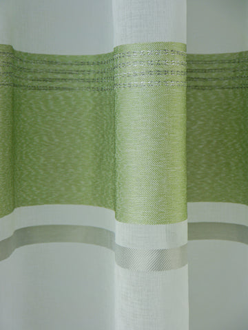Schlaufenschal 2516 Streifen Quer 140x245 cm grün