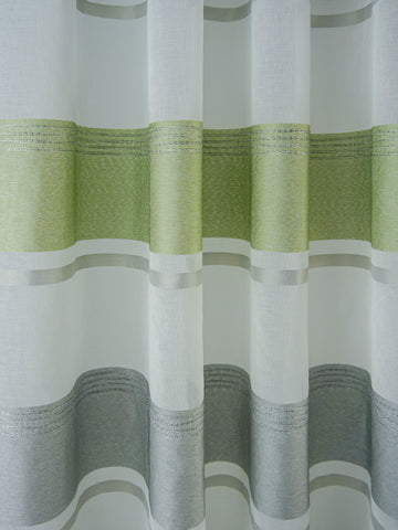 Schlaufenschal 2516 Streifen Quer 140x245 cm grün