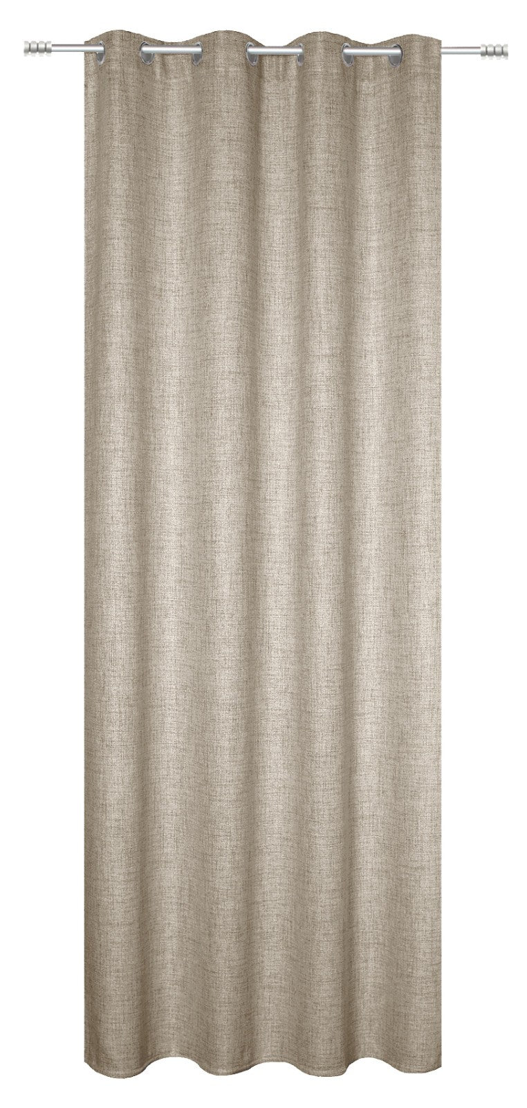 Ösenschal Leinen taupe BxH 140x245cm blickdicht rustikal