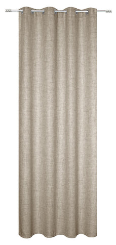 Ösenschal Leinen taupe BxH 140x245cm blickdicht rustikal