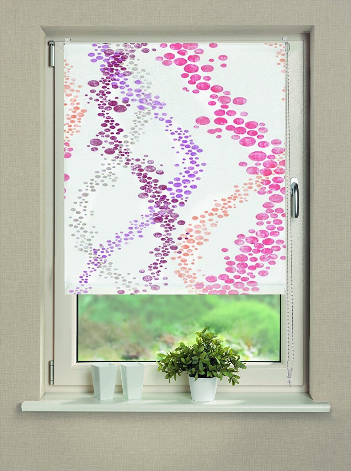 Digitaldruck Kettenzugrollo Nottingham multicolor BxH 45/80x145cm