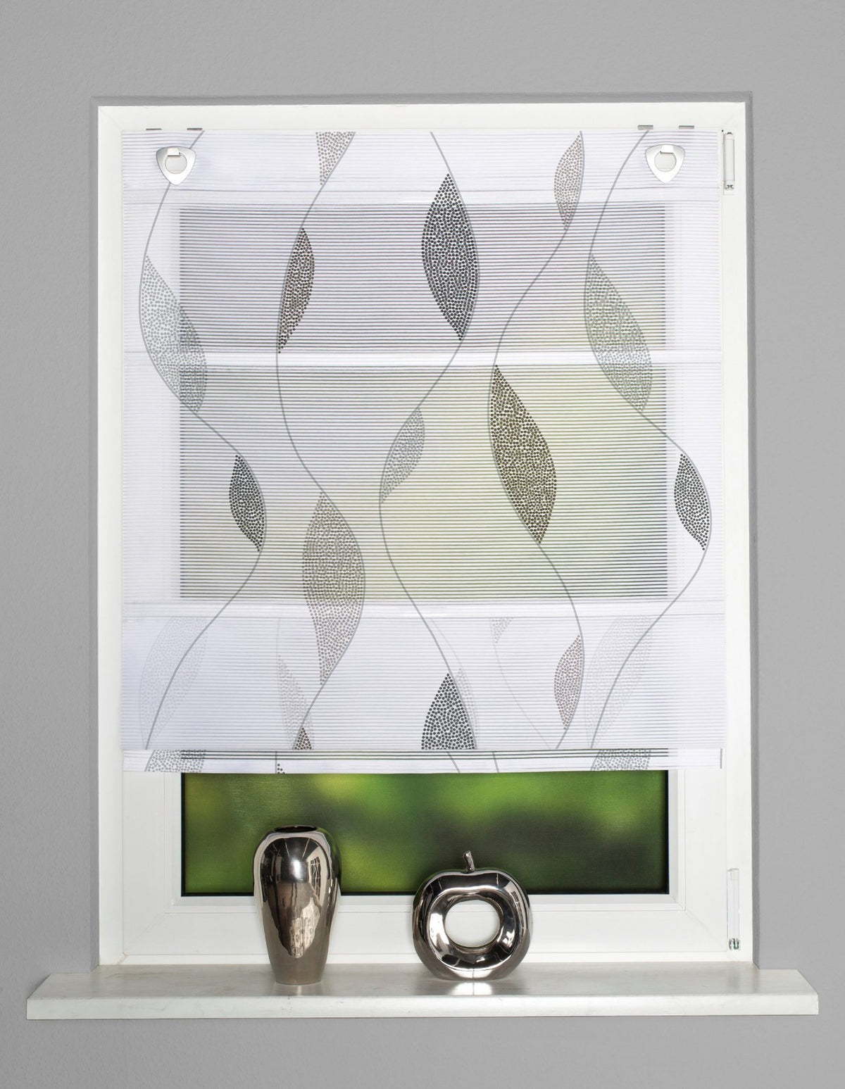 Magnetrollo Paolo stein inkl. Haken BxH 45/60/70/80/100x130/210cm