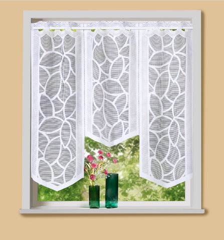 Bistrogardine Flächenvorhang Jacquard weiß BxH 90x80cm