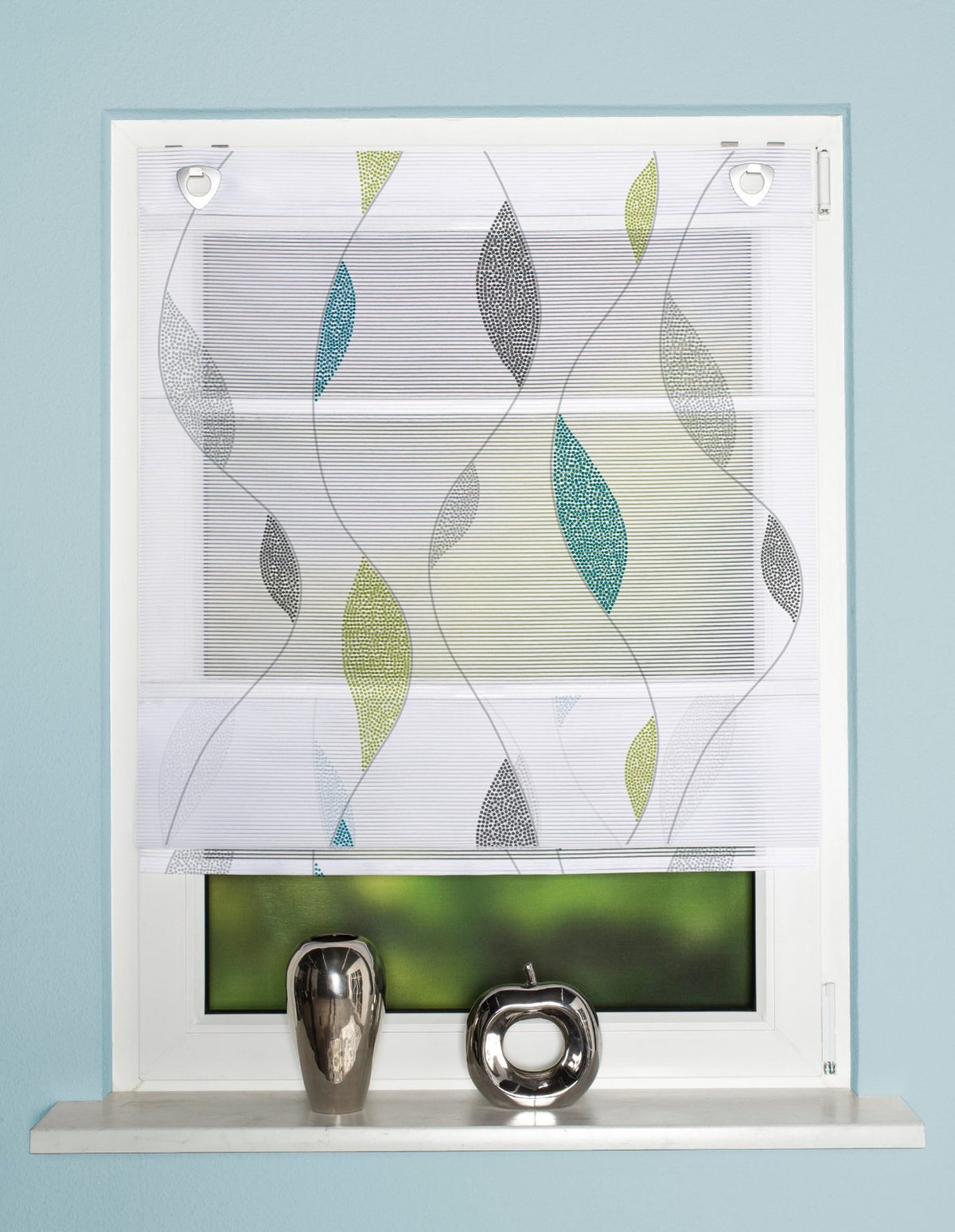 Magnetrollo Paolo grün inkl. Haken BxH 45/60/70/80/100x130/210cm