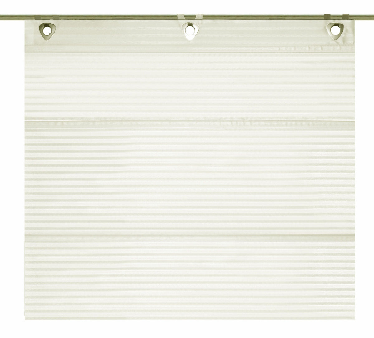 Magnetrollo Querstreifen Deko wollweiß inkl. Haken BxH 45/60/80/100x130cm